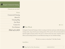 Tablet Screenshot of integritycleaninglex.com